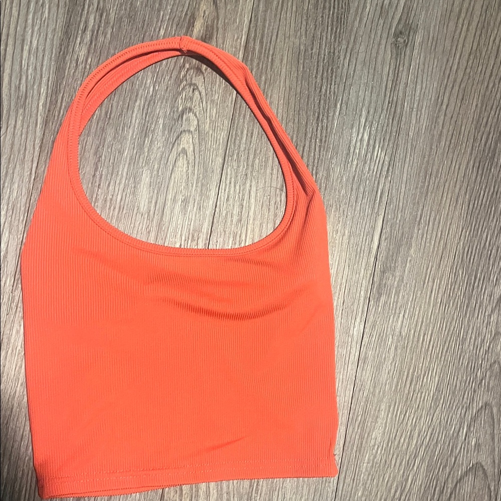 SHEIN Bright Orange Crop Top